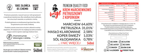 KREM MARCHEWKOWO PIETRUSZKOWY Z KOPREM - 540ml