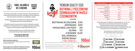 BOTWINA Z PIECZONYMI ZIEMNIAKAMI W MAŚLE CZOSNKOWYM - 900ml