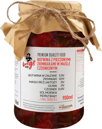 BOTWINA Z PIECZONYMI ZIEMNIAKAMI W MAŚLE CZOSNKOWYM - 900ml