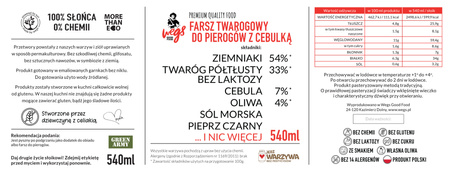FARSZ TWAROGOWY Z CEBULKĄ - 540ml