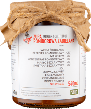 POMIDOROWA ZABIELANA ZBLENDOWANA - 540ml