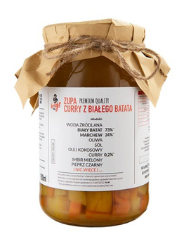 ZUPA CURRY Z BIAŁEGO BATATA - 900ml