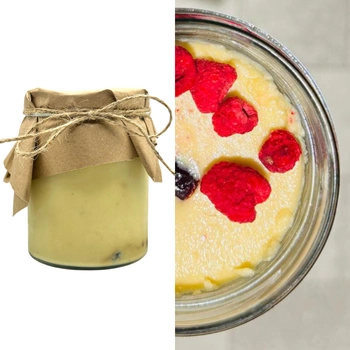 SERNIK Z EKO CIECIERZYCY I MLEKA KOKOSOWEGO Z ŻURAWINĄ - 540ml 